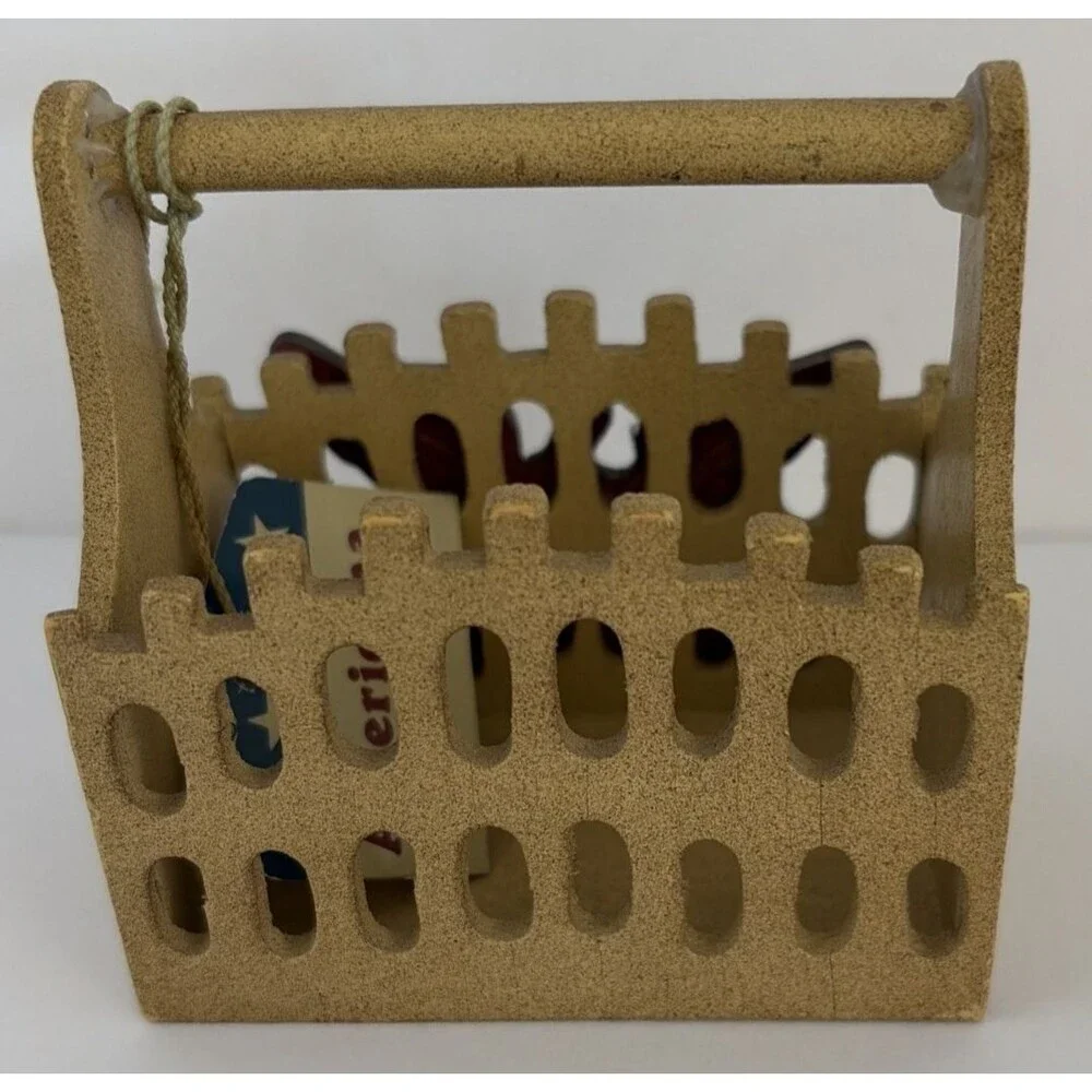 Vintage Russ American Eagle Basket #6809 2 3/4
